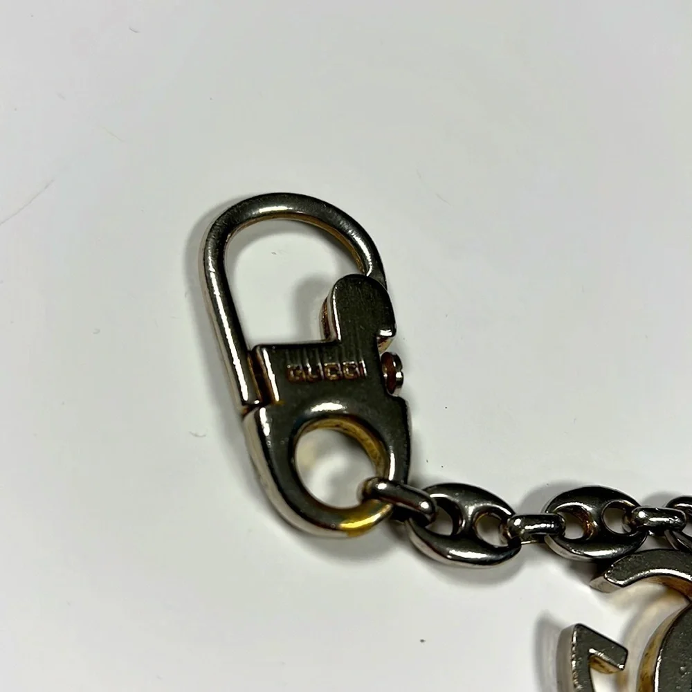 Gucci Authentic Metal Chain Link Keychain